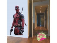 ADESIVO DECORATIVO SUPER HERÓI DEADPOOL 3D